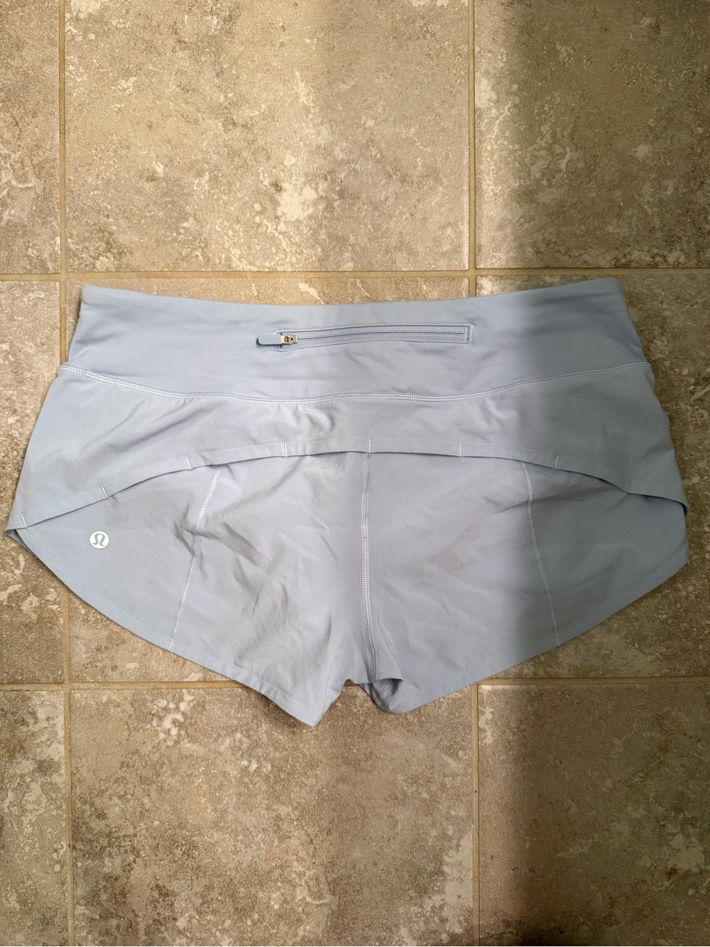lululemon athletica Light Blue Athletic Running Shorts